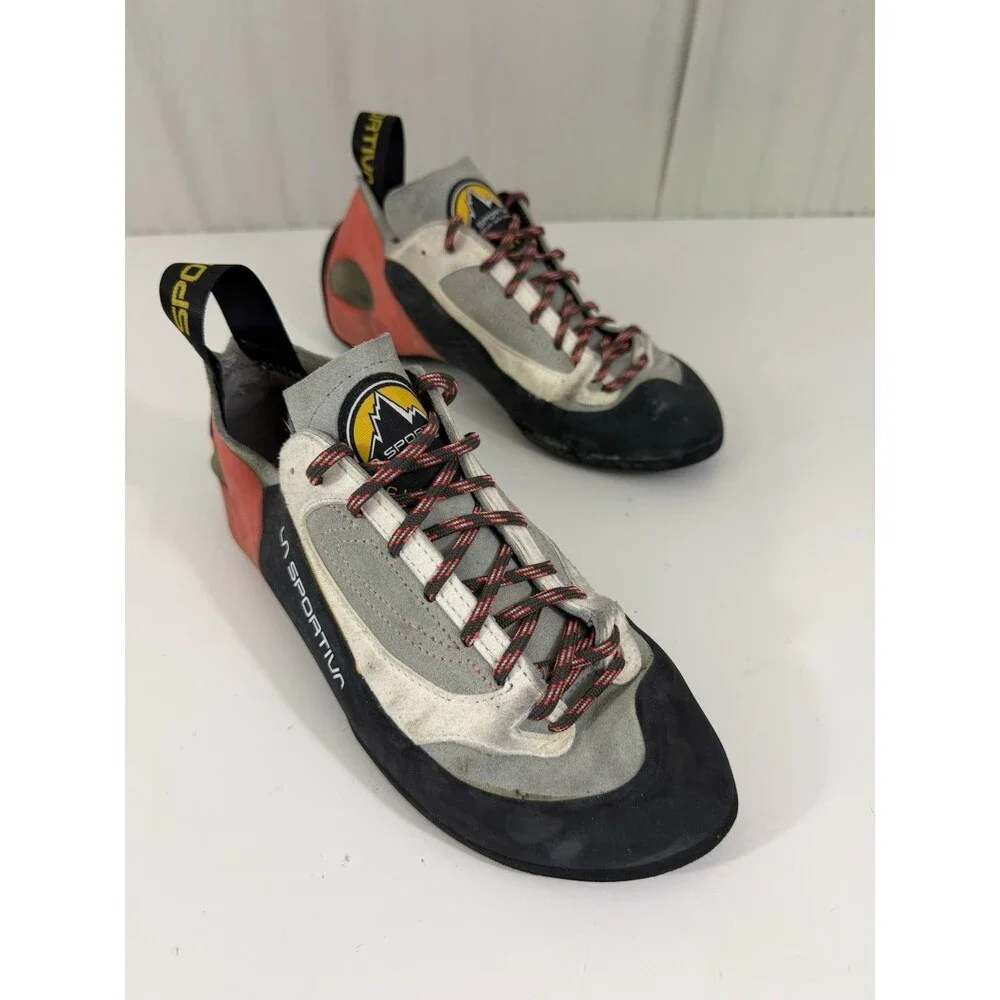 La Sportiva Finale XS Edge Beige Suede Climbing Shoes Sz 41 Womens 9.5 Men’s 8.5
